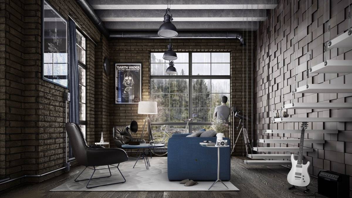nha-cap-4-duoi-300-trieu-dark-grey-exposed-brick-industrial-interior-design-living-room-min