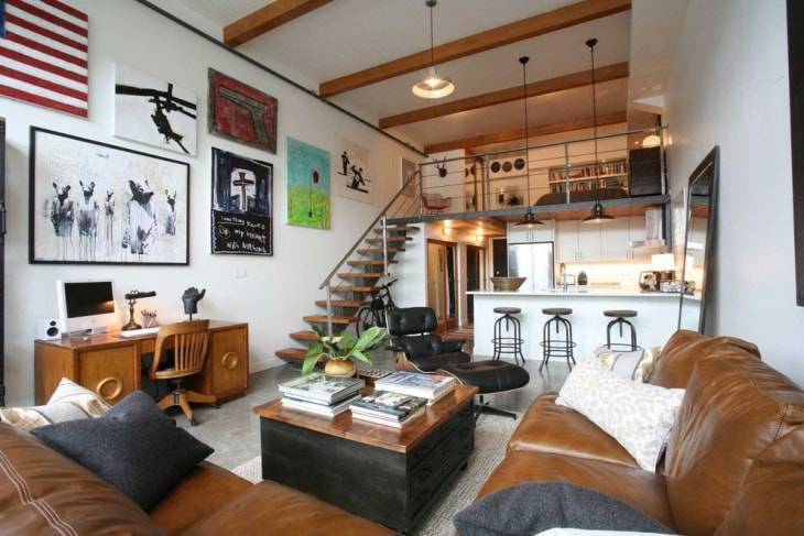 nha-cap-4-duoi-300-trieu-industrial-living-room-stairs-idea-min